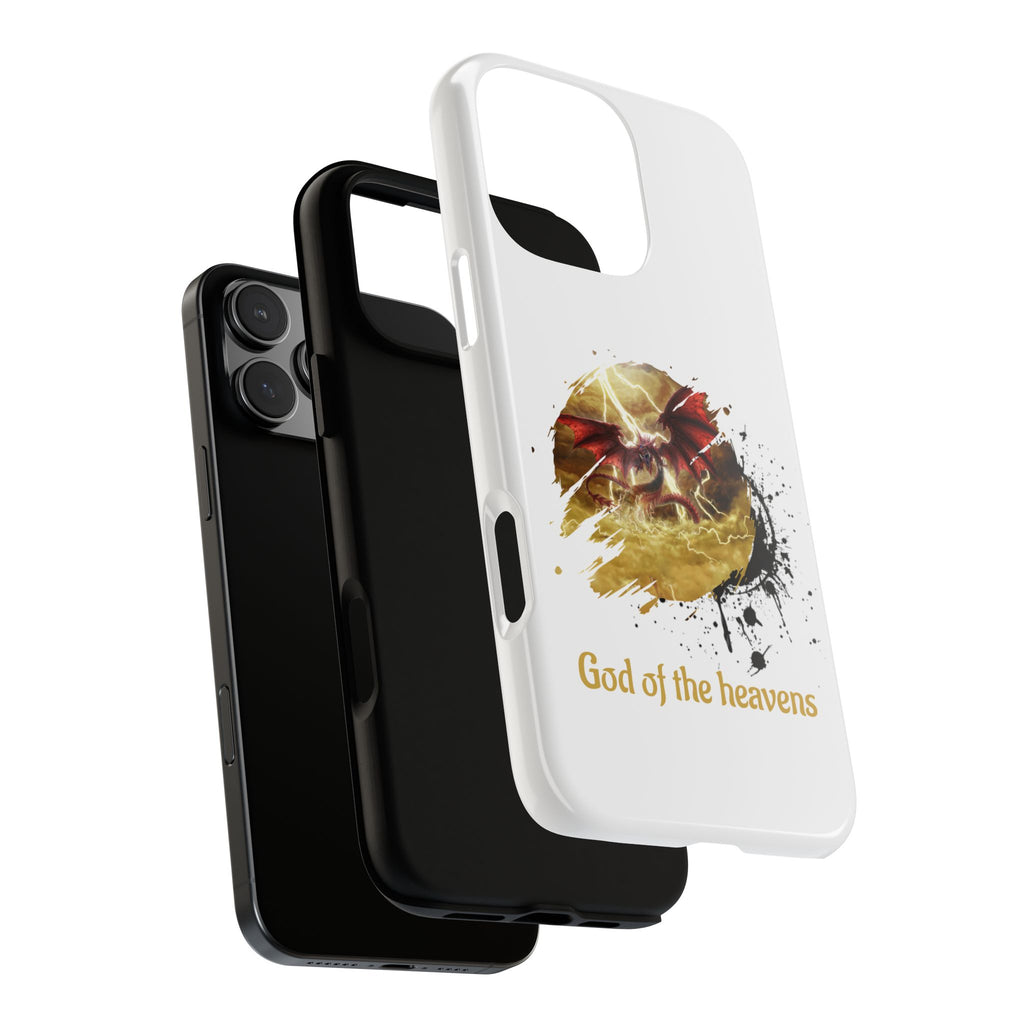 Gold Dragon Phone Case — Tough Protective Phone Case with Lightning Brush Art - slifer the sky dragon