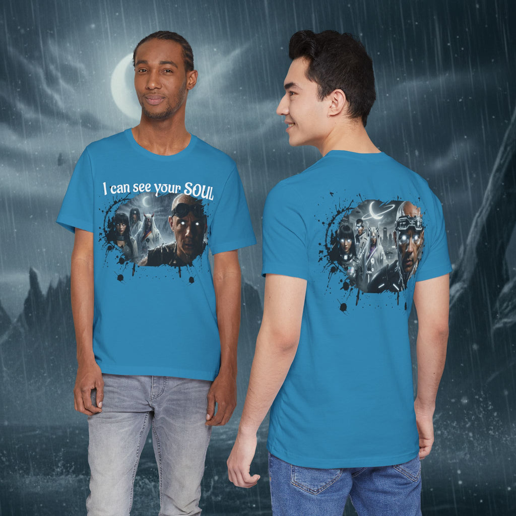 I Can See Your Soul T-Shirt — Gothic Horror Movie Graphic Tee - Byakugan Family and Riddick