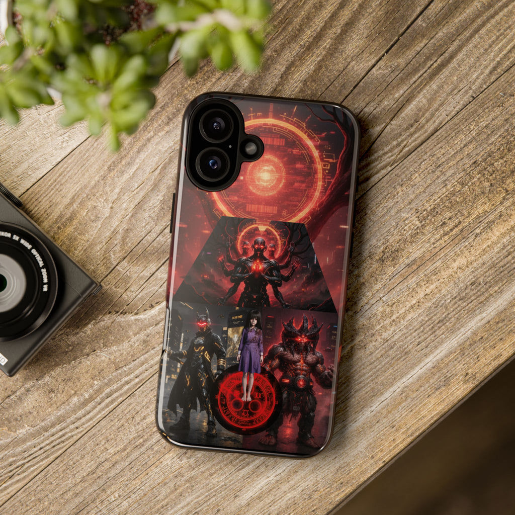 Demonic Guardians Phone Case — Red Occult Sigil Urban Fantasy iPhone Cover
