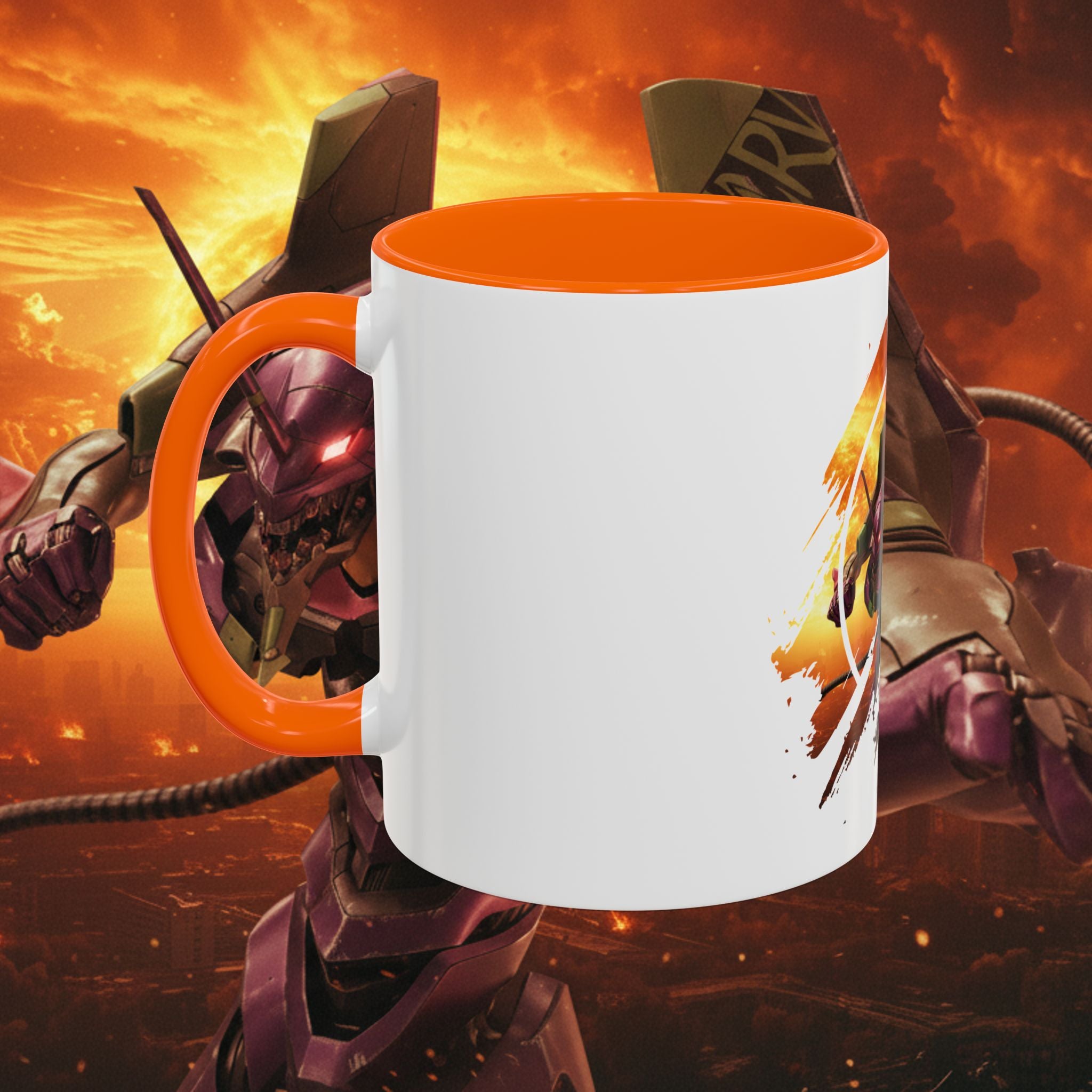 Evangelion Unit-01 Mecha Coffee Mug — Anime Pilot Accent Mug (11/15oz) - EVA 1 - Neon Genesis Evangelion