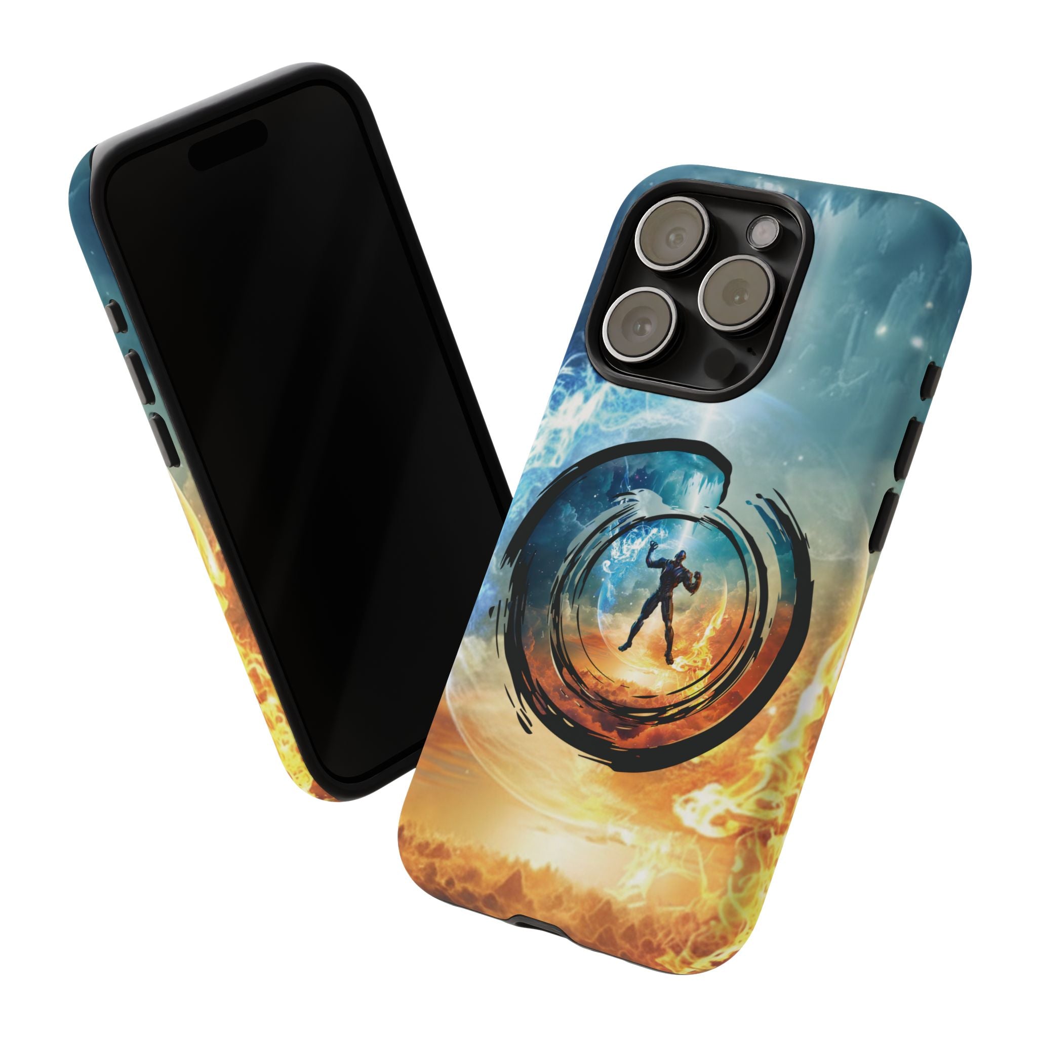 Phone Case — Elemental Warrior Fire & Ice Protective Tough Case - Ultron