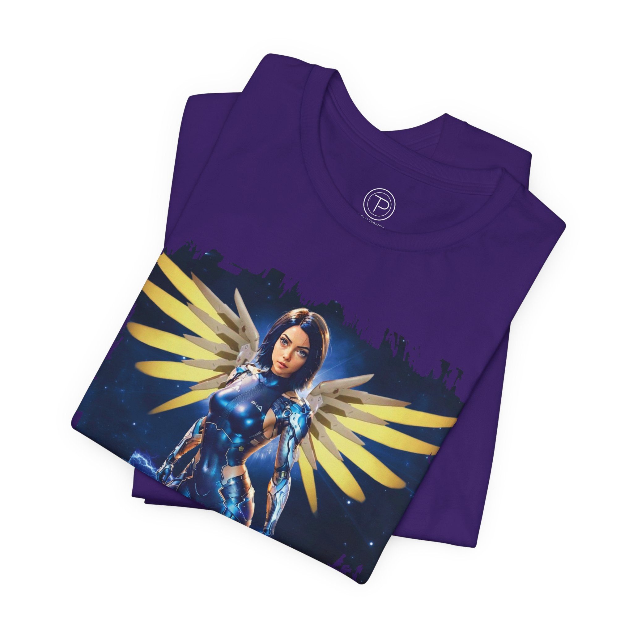Angel Warrior Tee — "Perfect Angel" Fantasy Wings Graphic T-Shirt - alita battle angel
