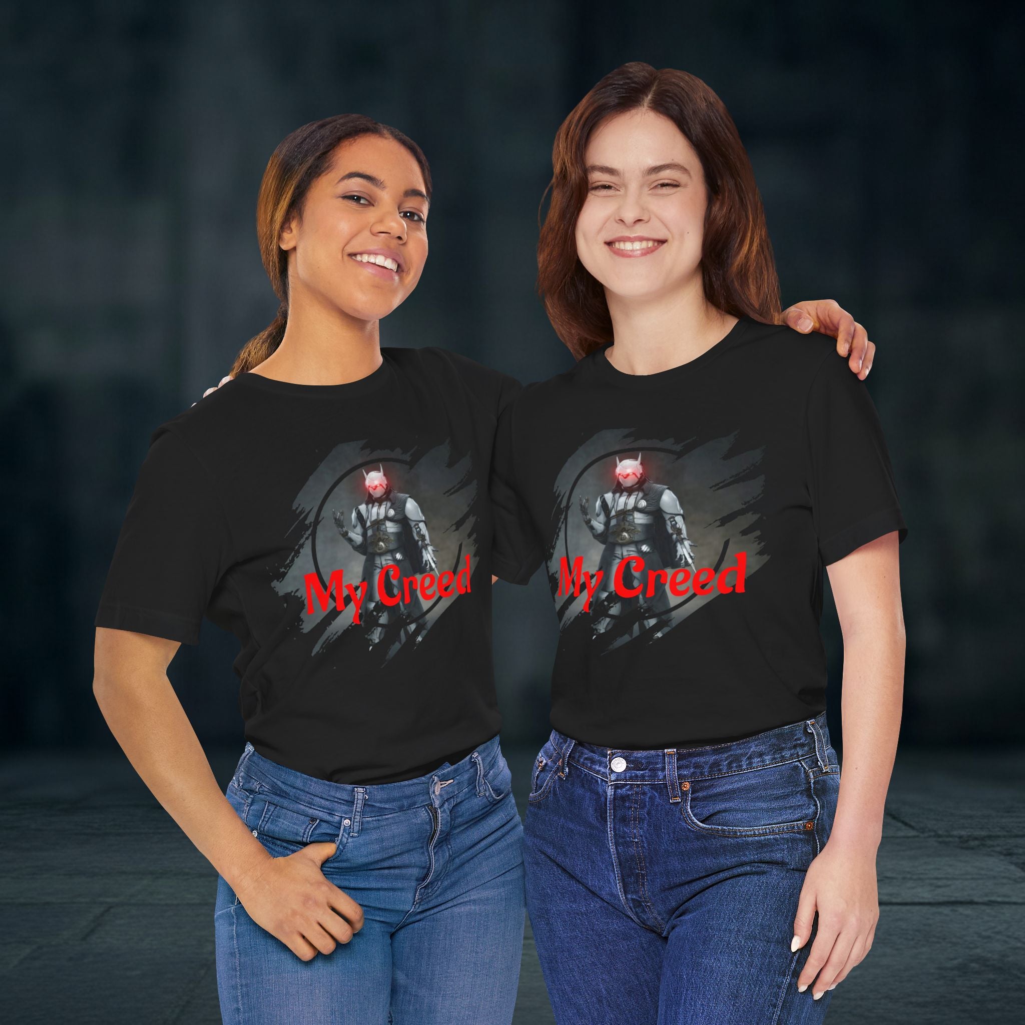 My Creed T-Shirt — Dark Knight Sci‑Fi Graphic Tee