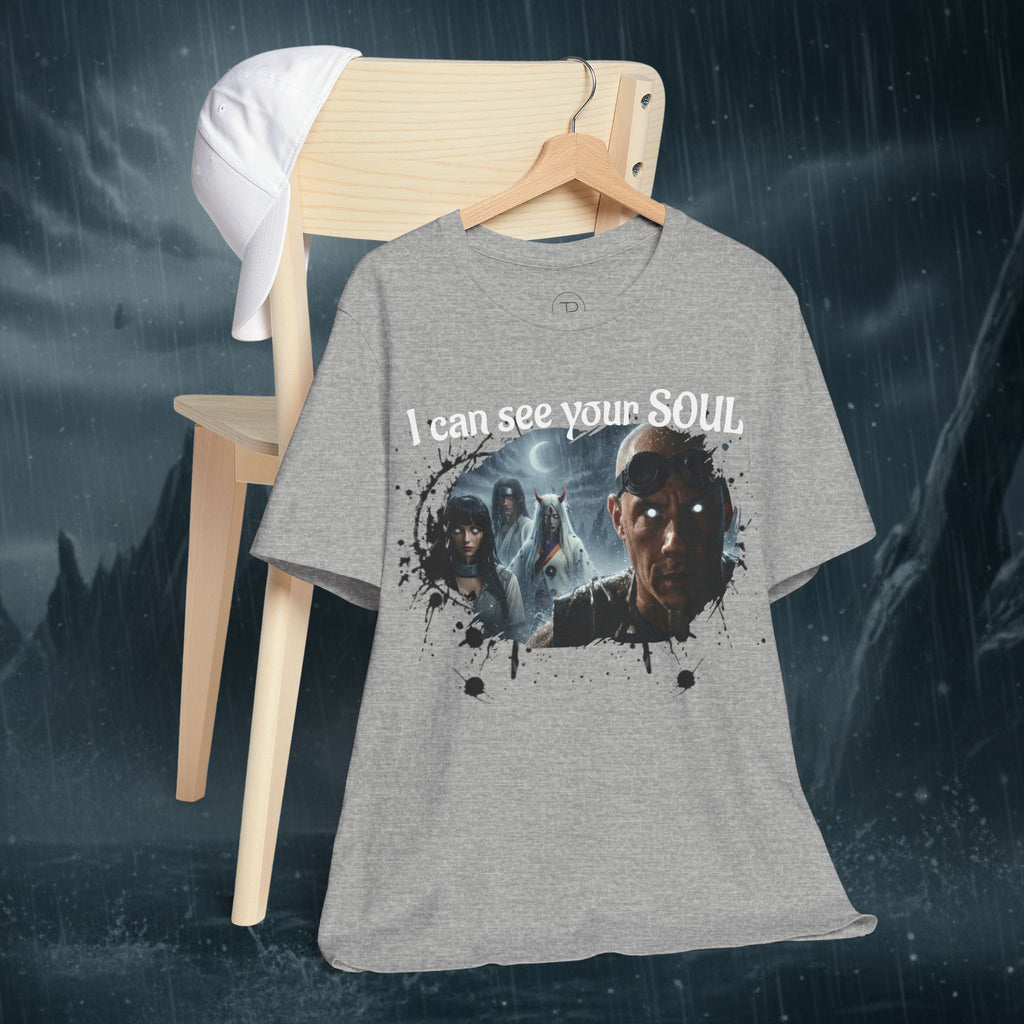 I Can See Your Soul T-Shirt — Gothic Horror Movie Graphic Tee - Byakugan Family and Riddick