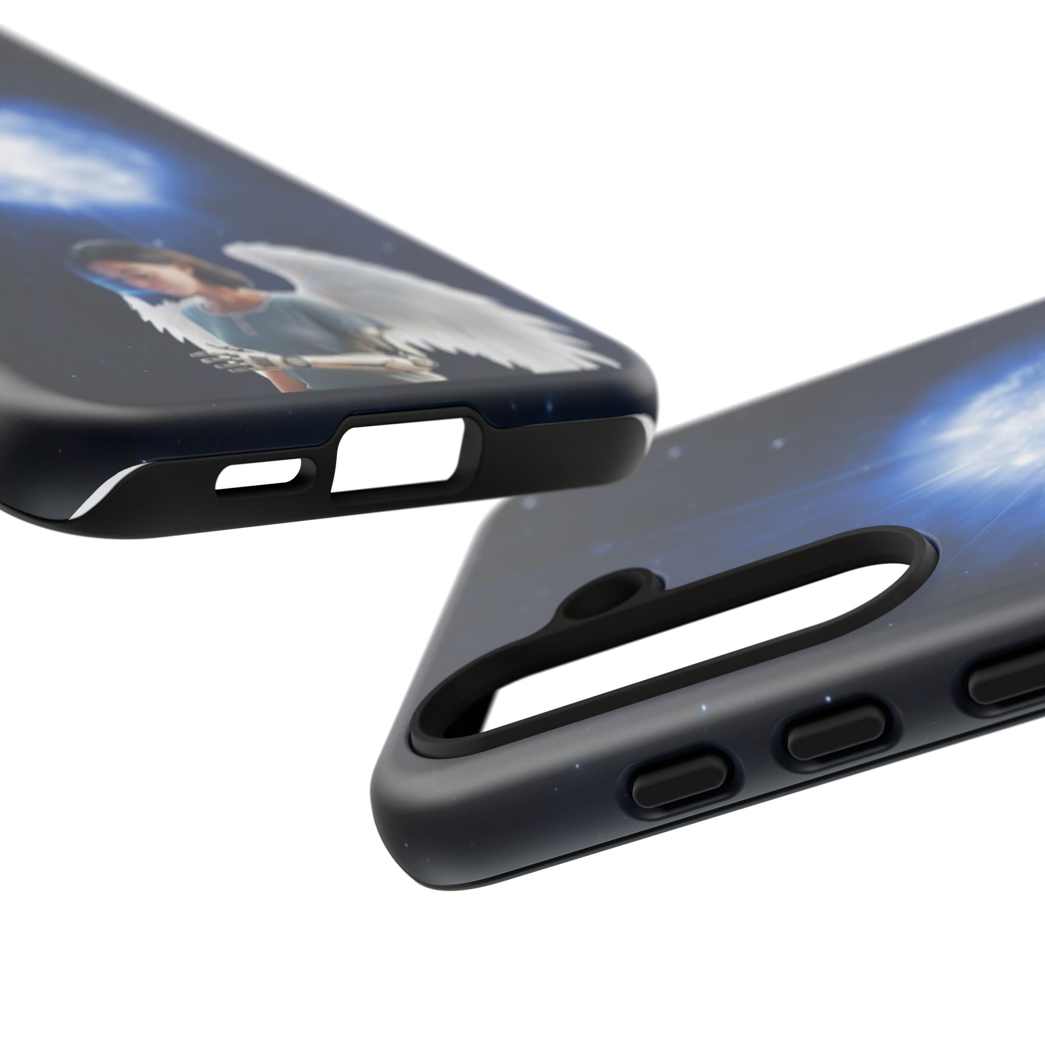 Angel Wings Galaxy Phone Case — Cosmic Light Protective Case ALITA BATTLE ANGEL