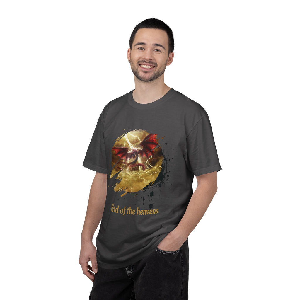 God of the Heavens T-Shirt — Mythic Storm Graphic Tee - slifer the sky dragon