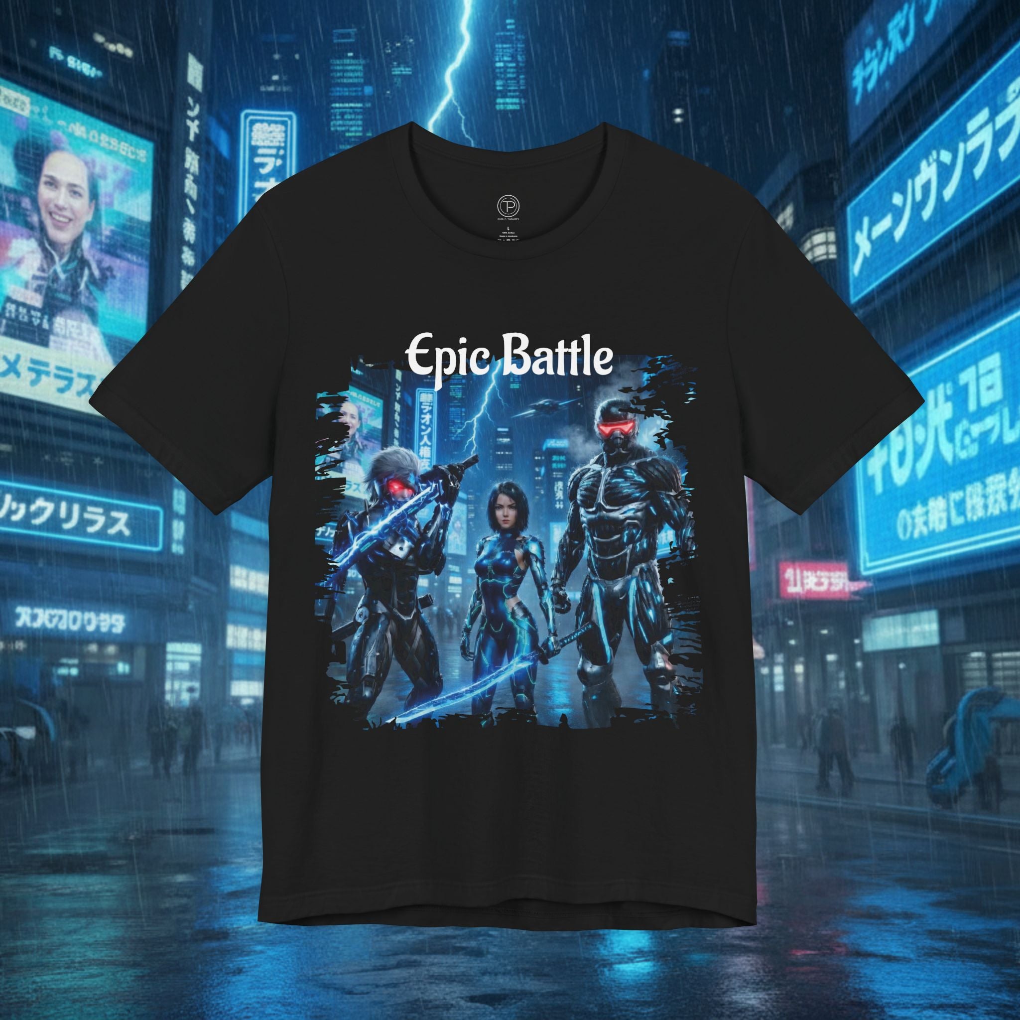 Epic Battle Tee — Sci‑Fi Gamer Graphic T-Shirt - Battle Suits