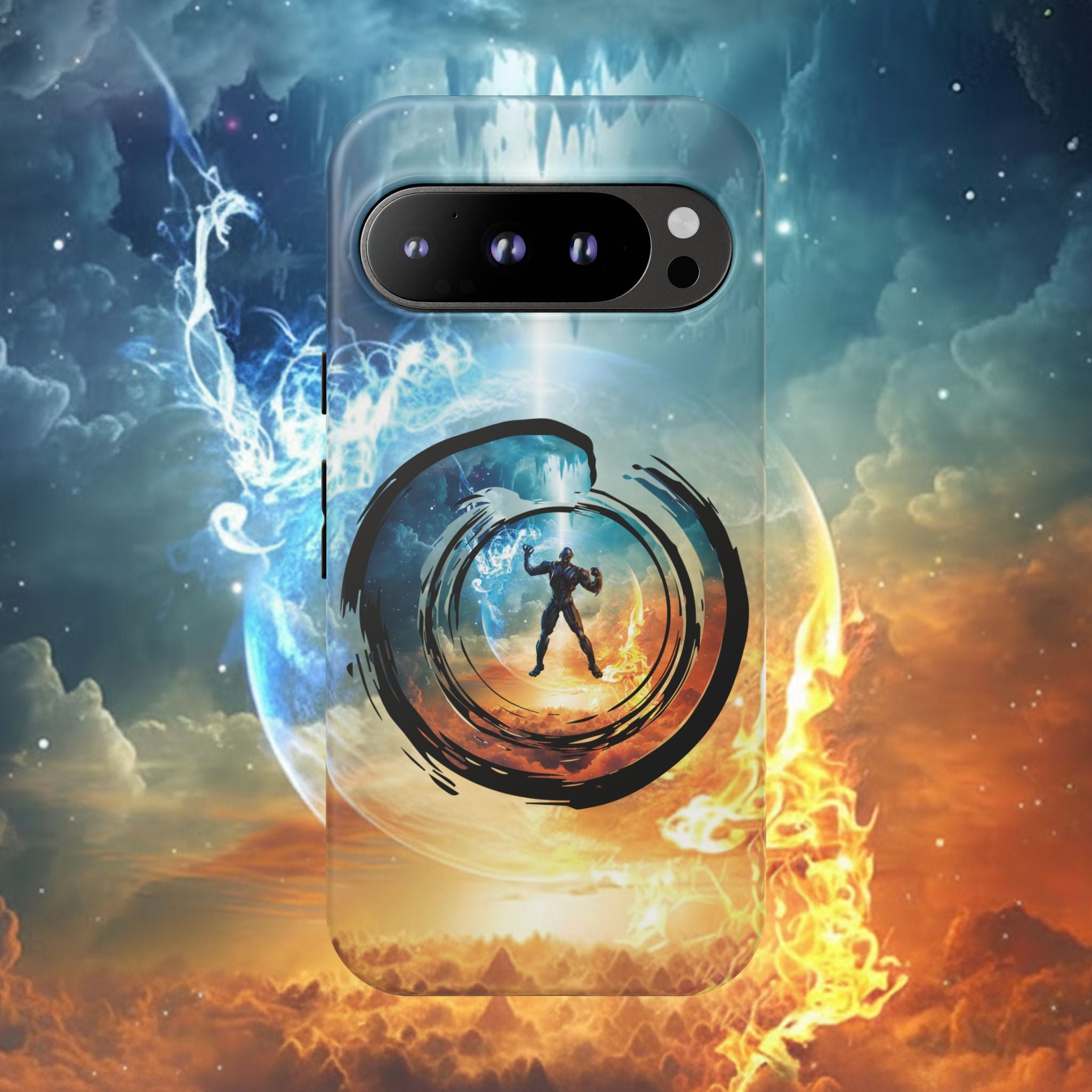 Phone Case — Elemental Warrior Fire & Ice Protective Tough Case - Ultron