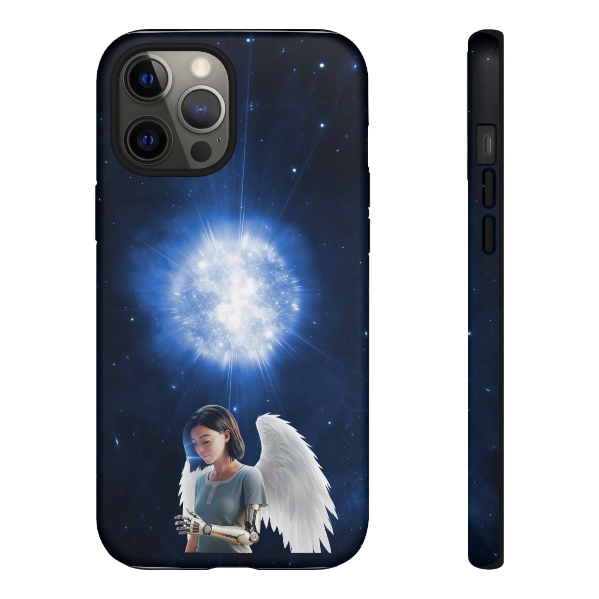 Angel Wings Galaxy Phone Case — Cosmic Light Protective Case ALITA BATTLE ANGEL