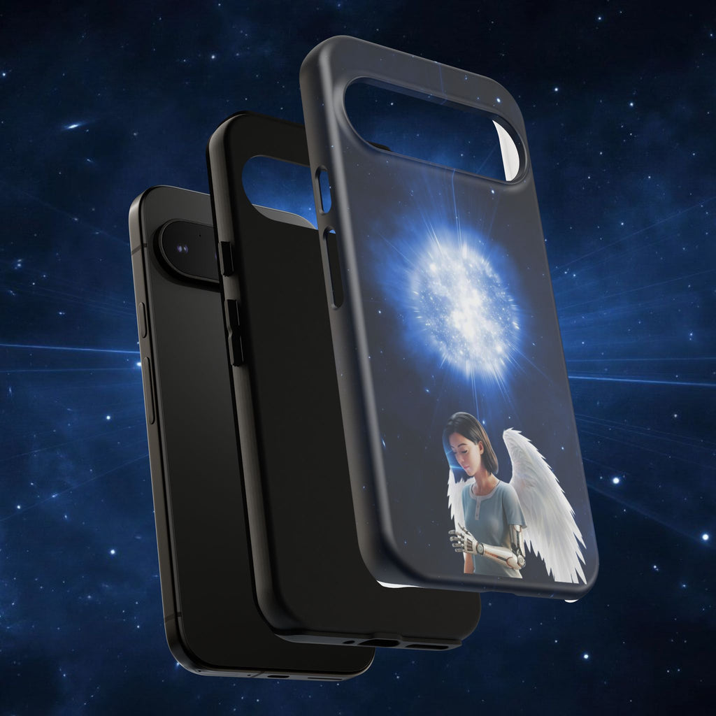Angel Wings Galaxy Phone Case — Cosmic Light Protective Case ALITA BATTLE ANGEL