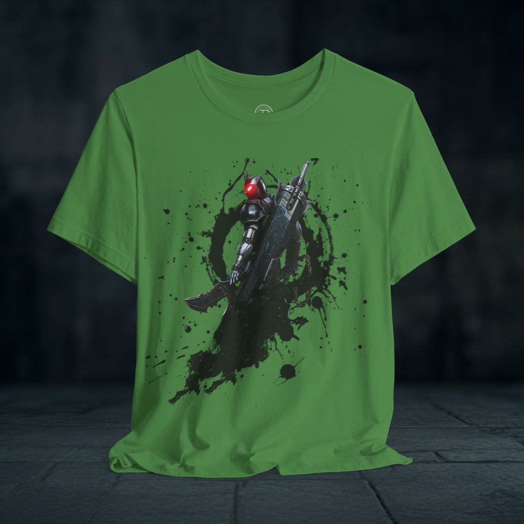 Splatter Noir Rifle Tee — Graphic Military Weapon Shirt