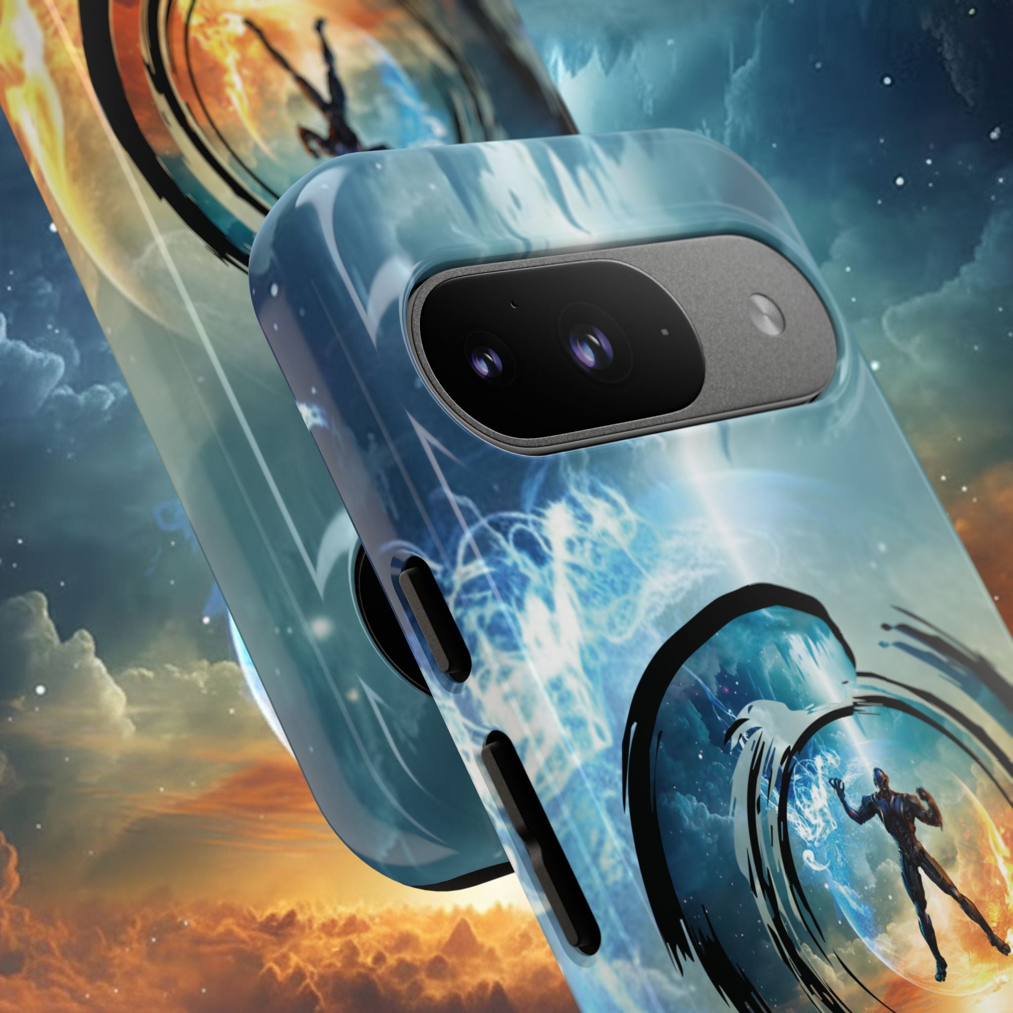 Phone Case — Elemental Warrior Fire & Ice Protective Tough Case - Ultron