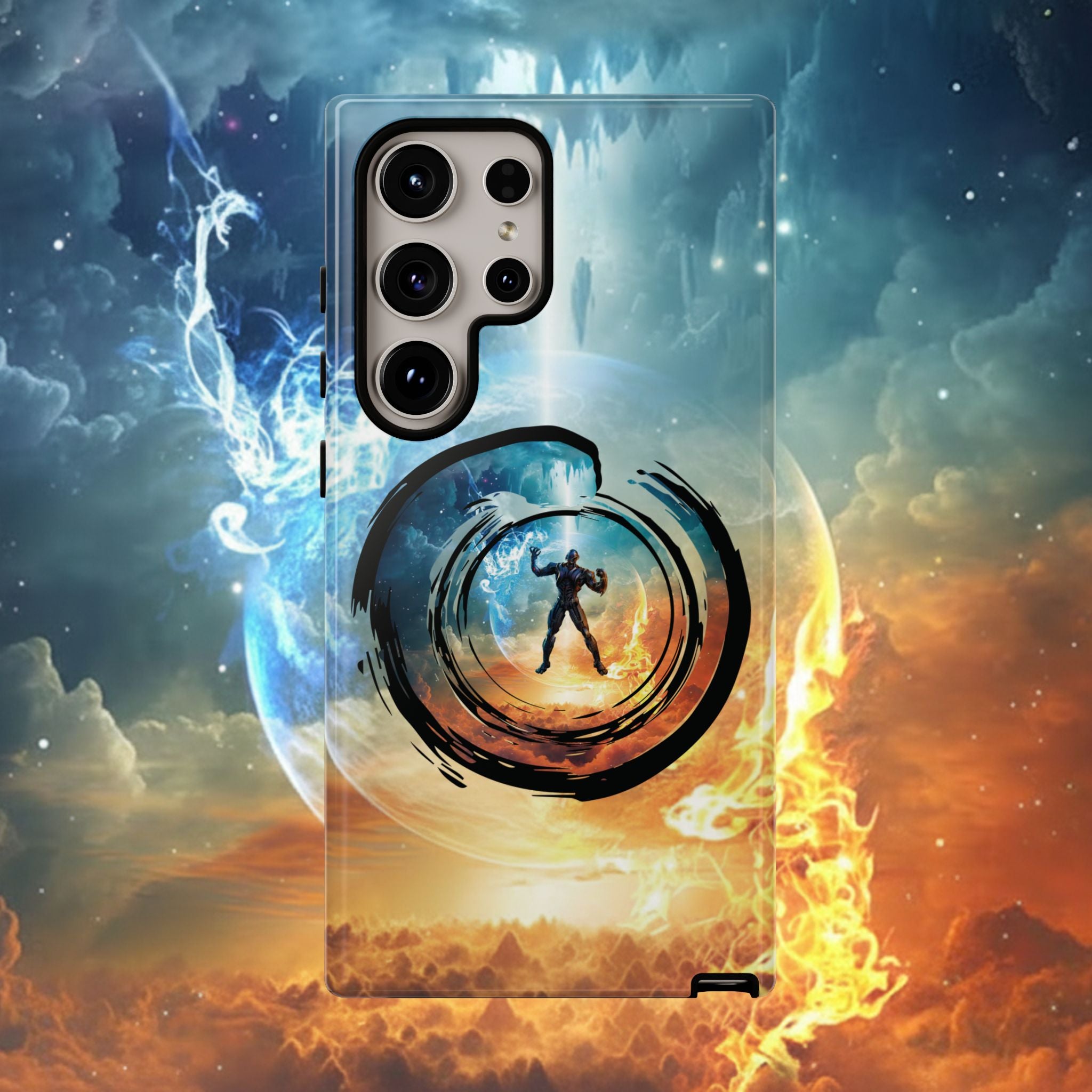 Phone Case — Elemental Warrior Fire & Ice Protective Tough Case - Ultron