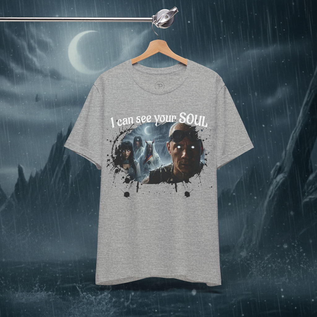 I Can See Your Soul T-Shirt — Gothic Horror Movie Graphic Tee - Byakugan Family and Riddick