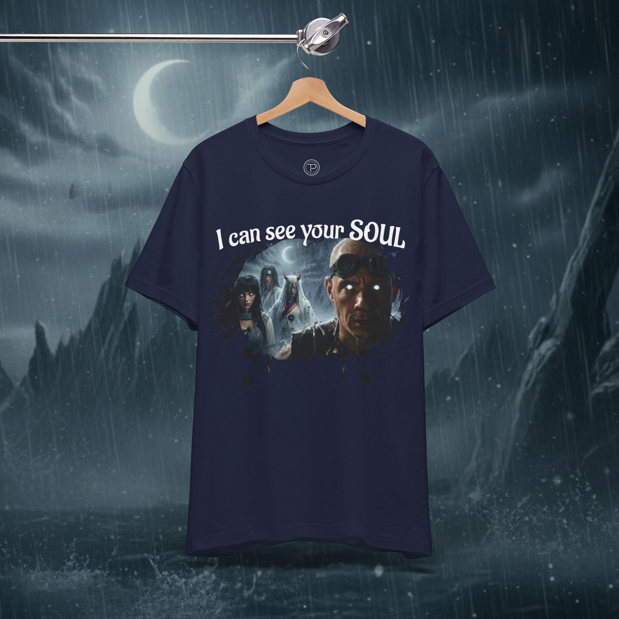 I Can See Your Soul T-Shirt — Gothic Horror Movie Graphic Tee - Byakugan Family and Riddick