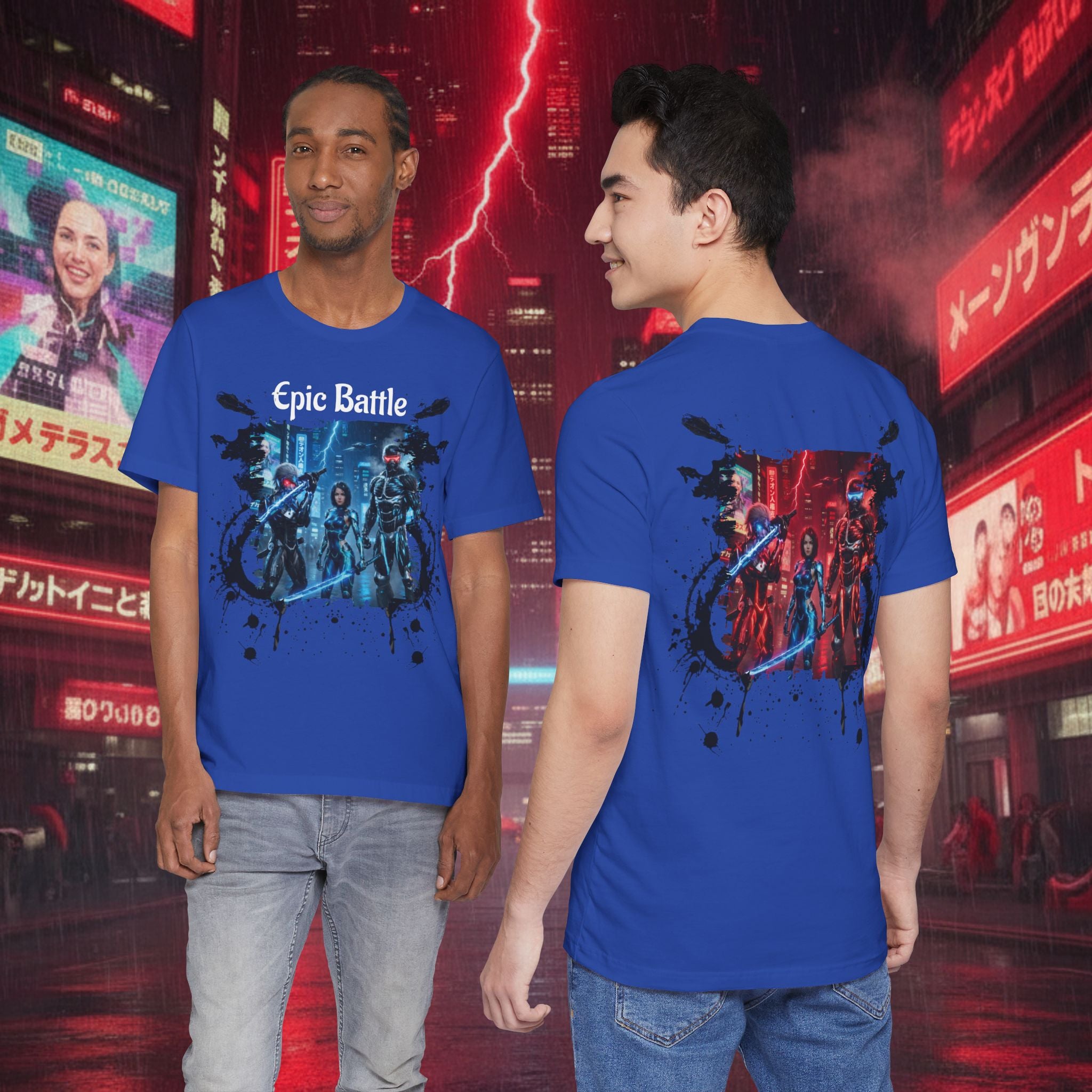 Epic Battle Tee — Sci‑Fi Gamer Graphic T-Shirt - Battle Suits
