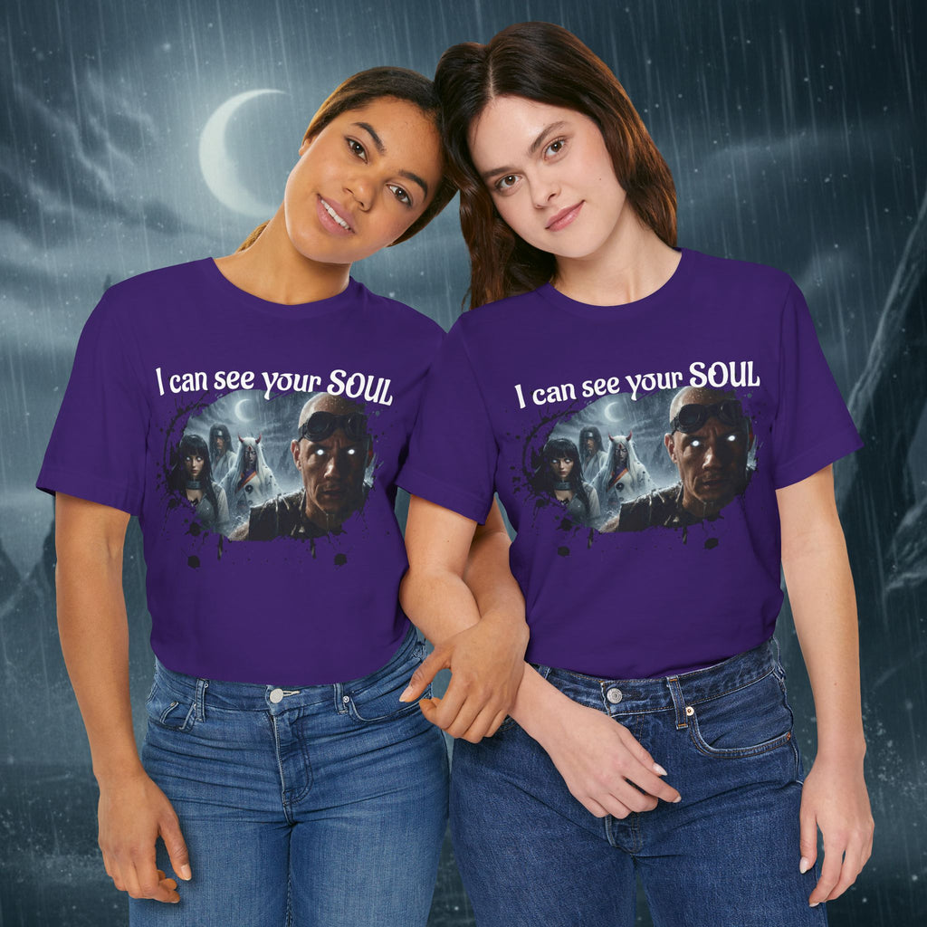I Can See Your Soul T-Shirt — Gothic Horror Movie Graphic Tee - Byakugan Family and Riddick