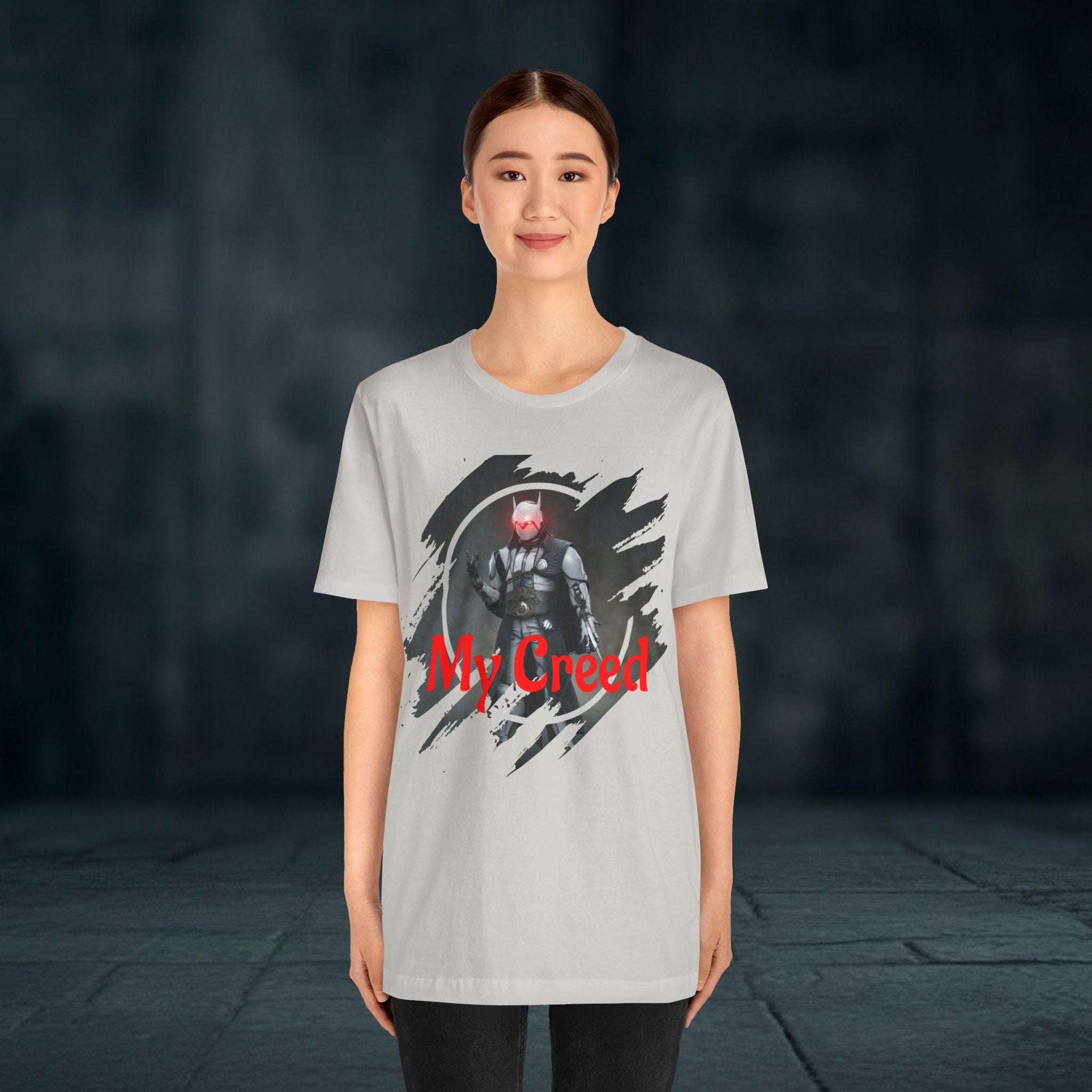 My Creed T-Shirt — Dark Knight Sci‑Fi Graphic Tee