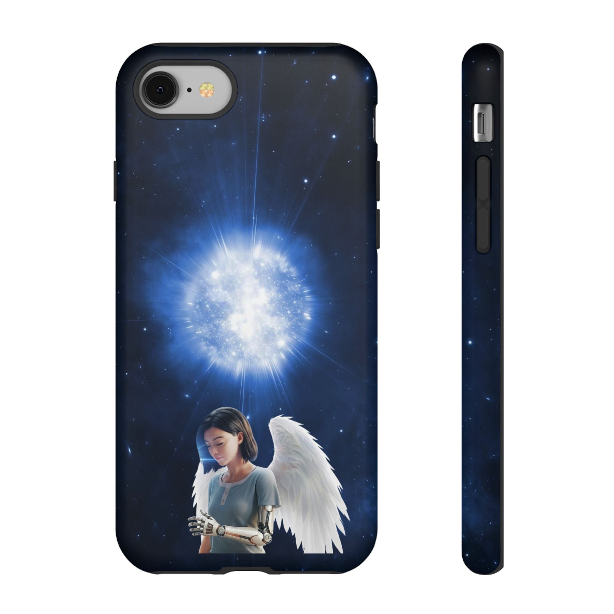 Angel Wings Galaxy Phone Case — Cosmic Light Protective Case ALITA BATTLE ANGEL
