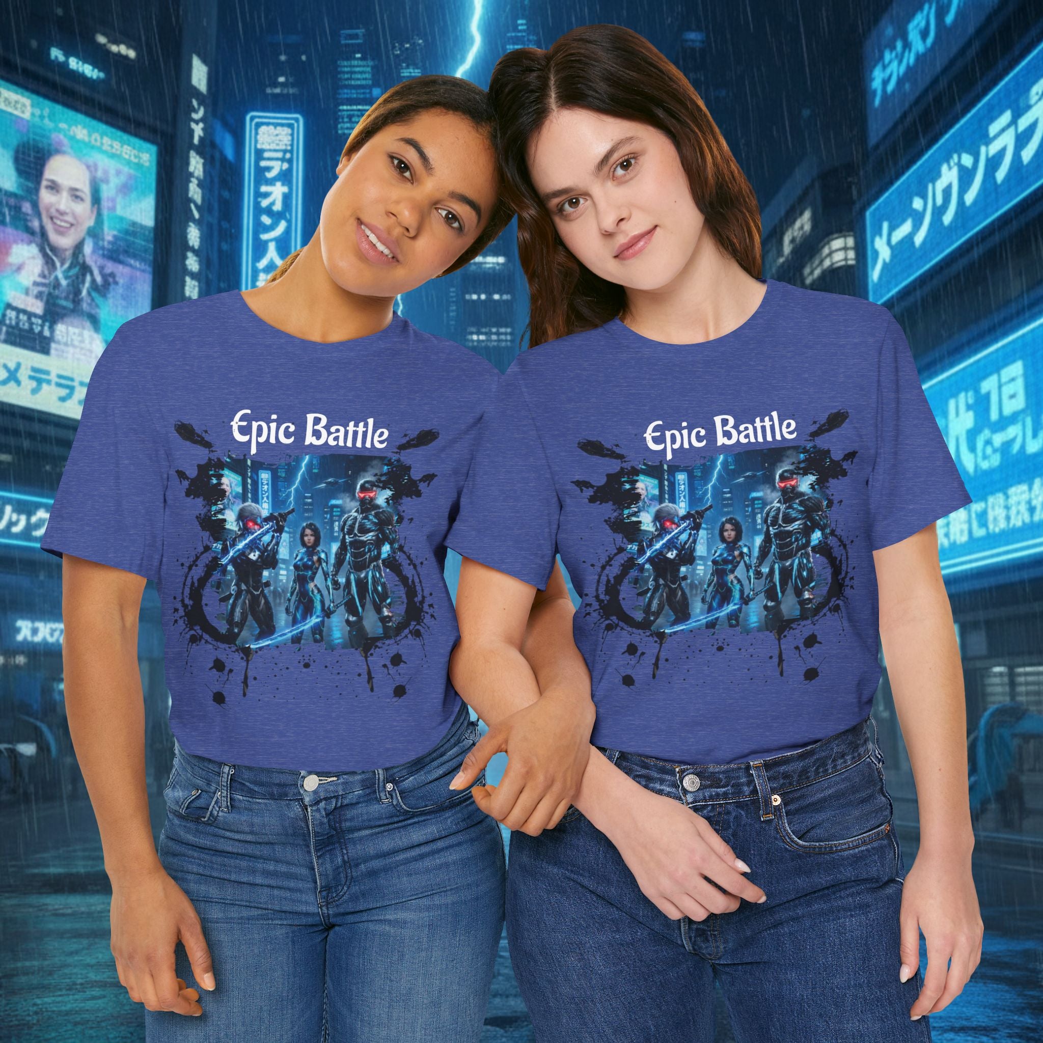 Epic Battle Tee — Sci‑Fi Gamer Graphic T-Shirt - Battle Suits