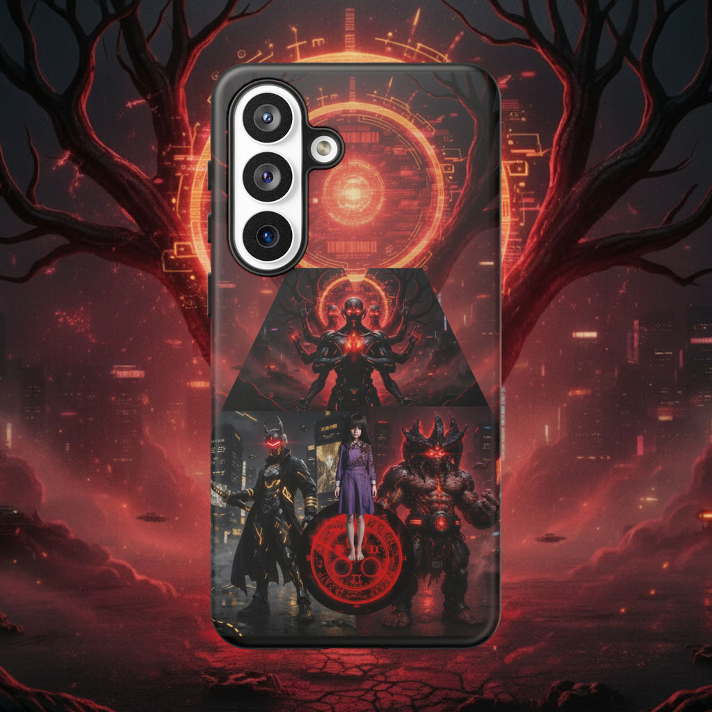 Demonic Guardians Phone Case — Red Occult Sigil Urban Fantasy iPhone Cover