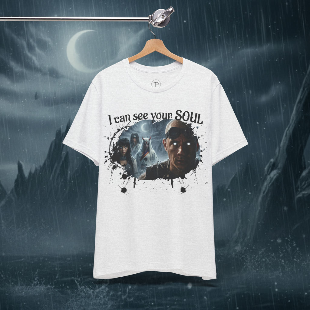 I Can See Your Soul T-Shirt — Gothic Horror Movie Graphic Tee - Byakugan Family and Riddick