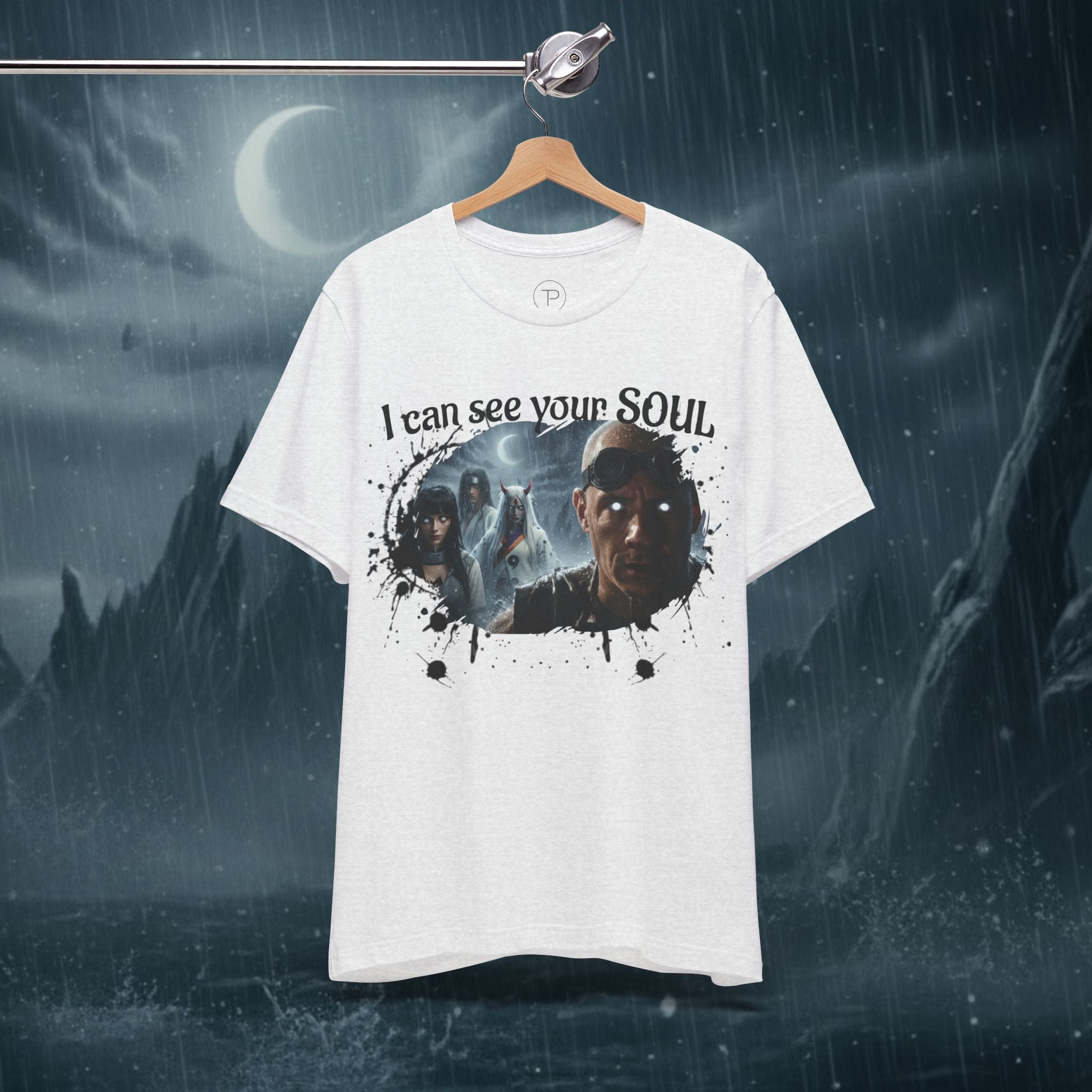 I Can See Your Soul T-Shirt — Gothic Horror Movie Graphic Tee - Byakugan Family and Riddick