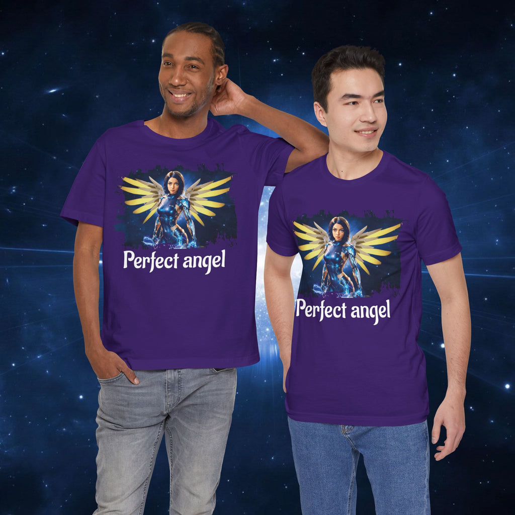Angel Warrior Tee — "Perfect Angel" Fantasy Wings Graphic T-Shirt - alita battle angel