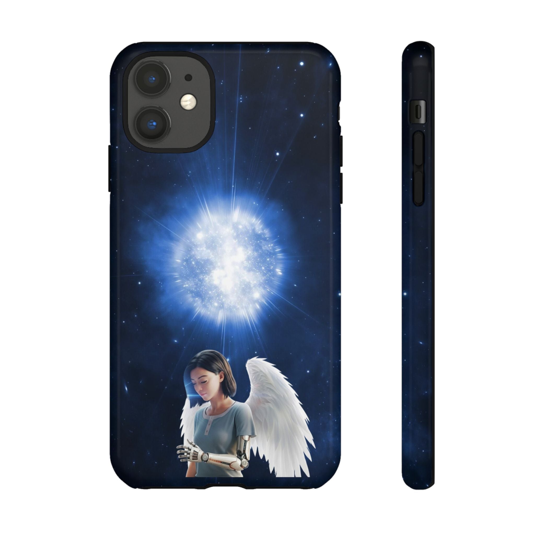 Angel Wings Galaxy Phone Case — Cosmic Light Protective Case ALITA BATTLE ANGEL