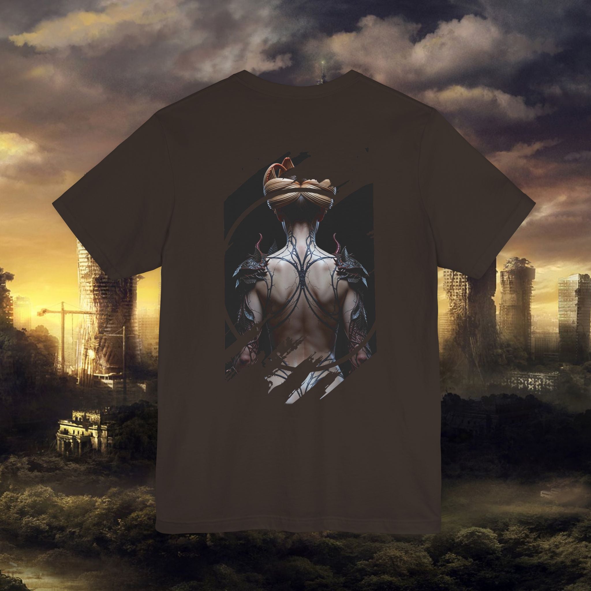 Dark Sorceress T‑Shirt — Fantasy Magic Witch Tee with Fiery Heart - Alexia Ashford