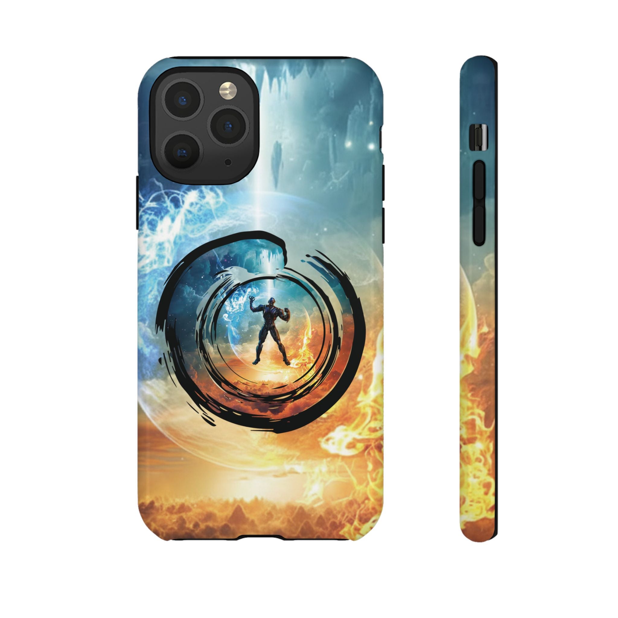 Phone Case — Elemental Warrior Fire & Ice Protective Tough Case - Ultron