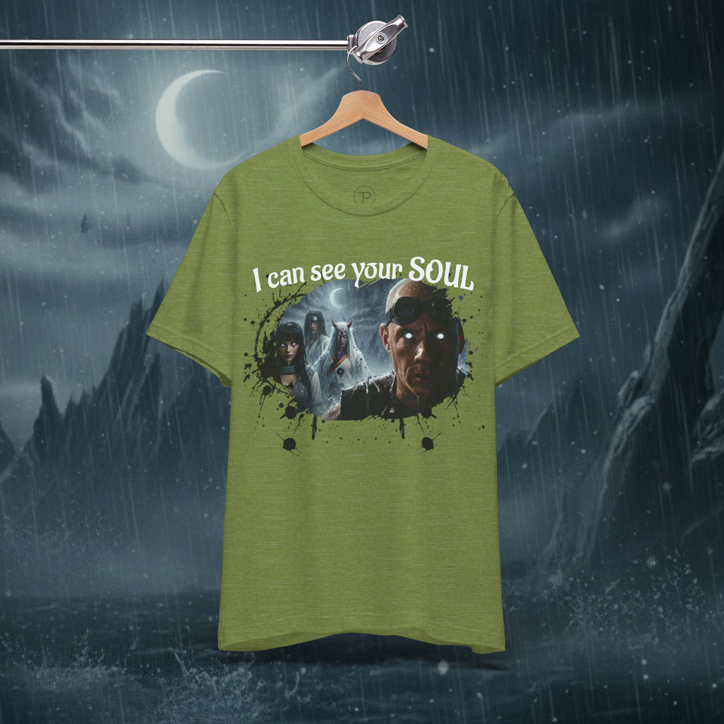 I Can See Your Soul T-Shirt — Gothic Horror Movie Graphic Tee - Byakugan Family and Riddick