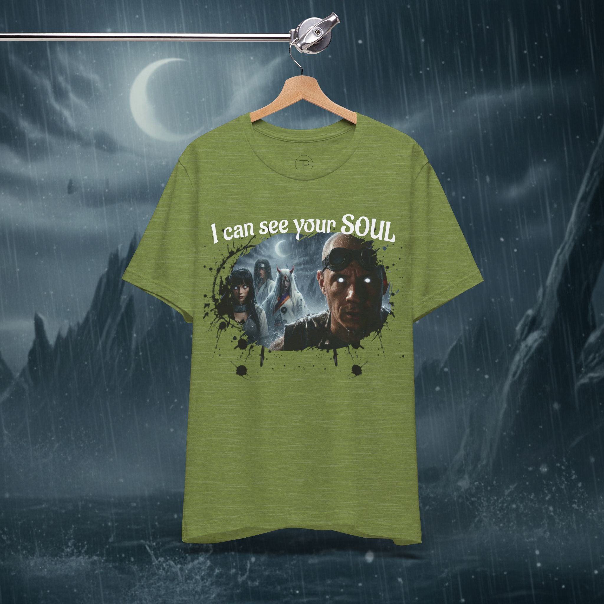 I Can See Your Soul T-Shirt — Gothic Horror Movie Graphic Tee - Byakugan Family and Riddick