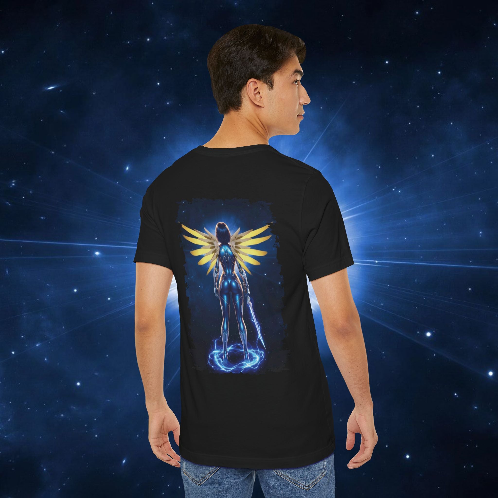 Angel Warrior Tee — "Perfect Angel" Fantasy Wings Graphic T-Shirt - alita battle angel