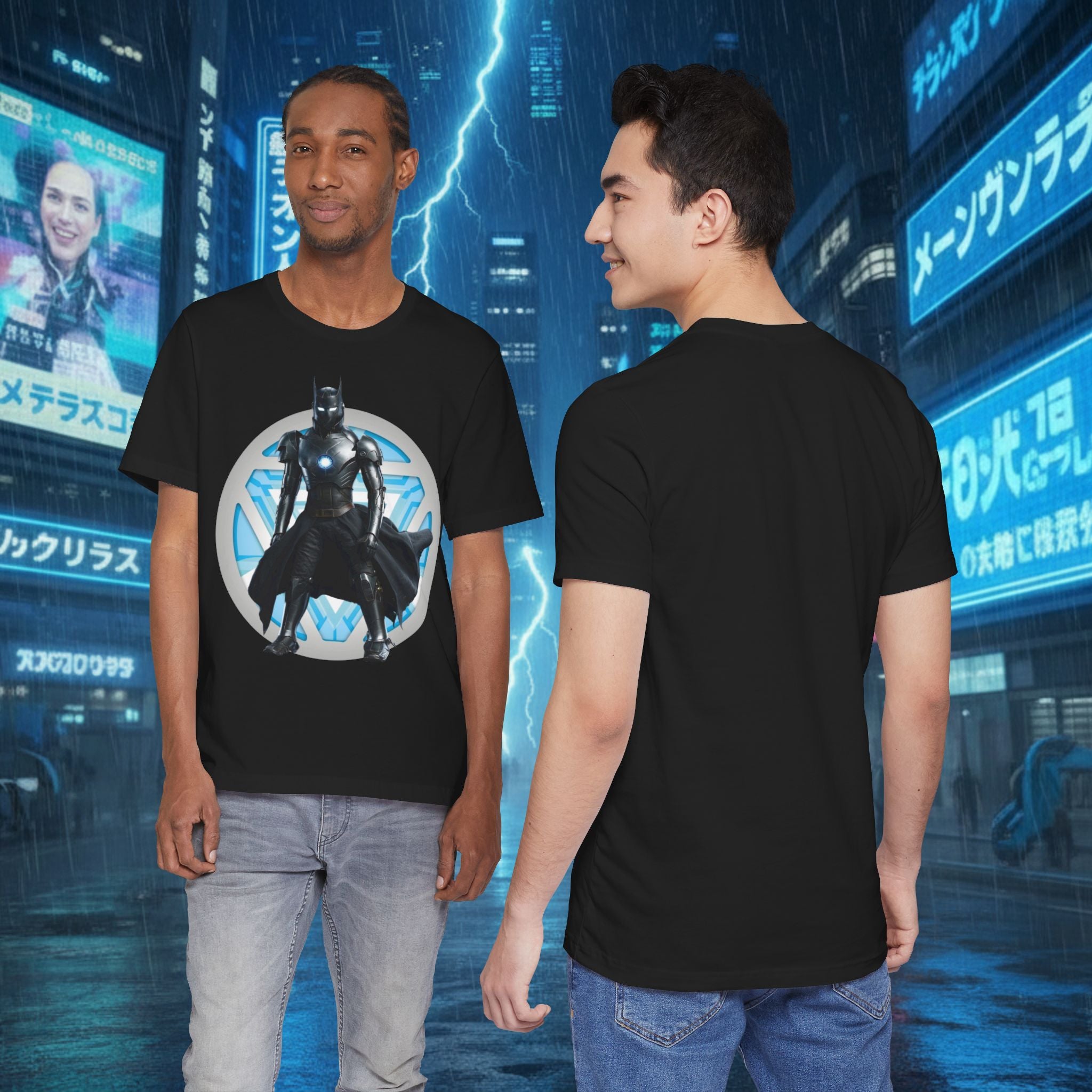 Batman Armor Graphic Tee – Futuristic Superhero T-Shirt - IRONMAN