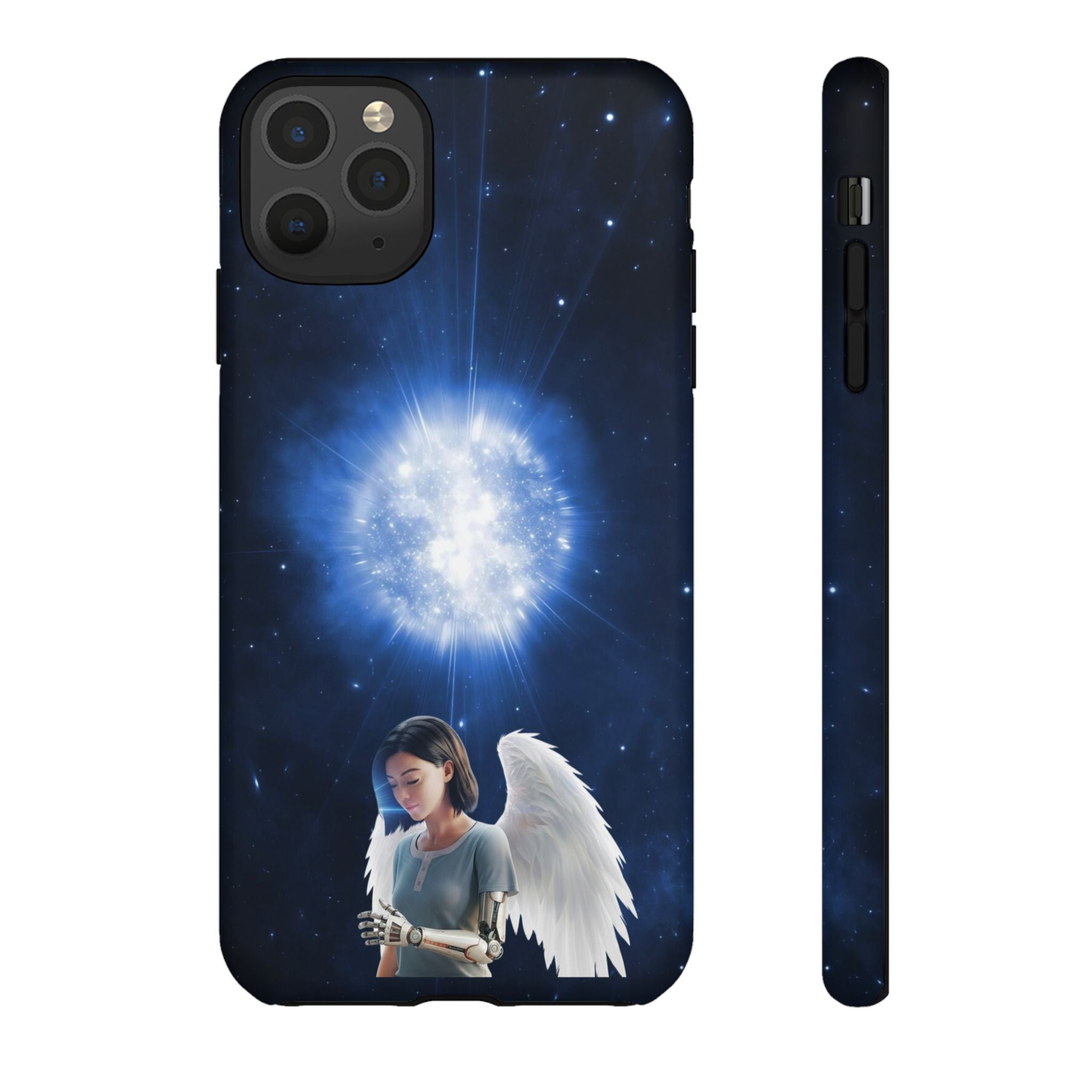 Angel Wings Galaxy Phone Case — Cosmic Light Protective Case ALITA BATTLE ANGEL