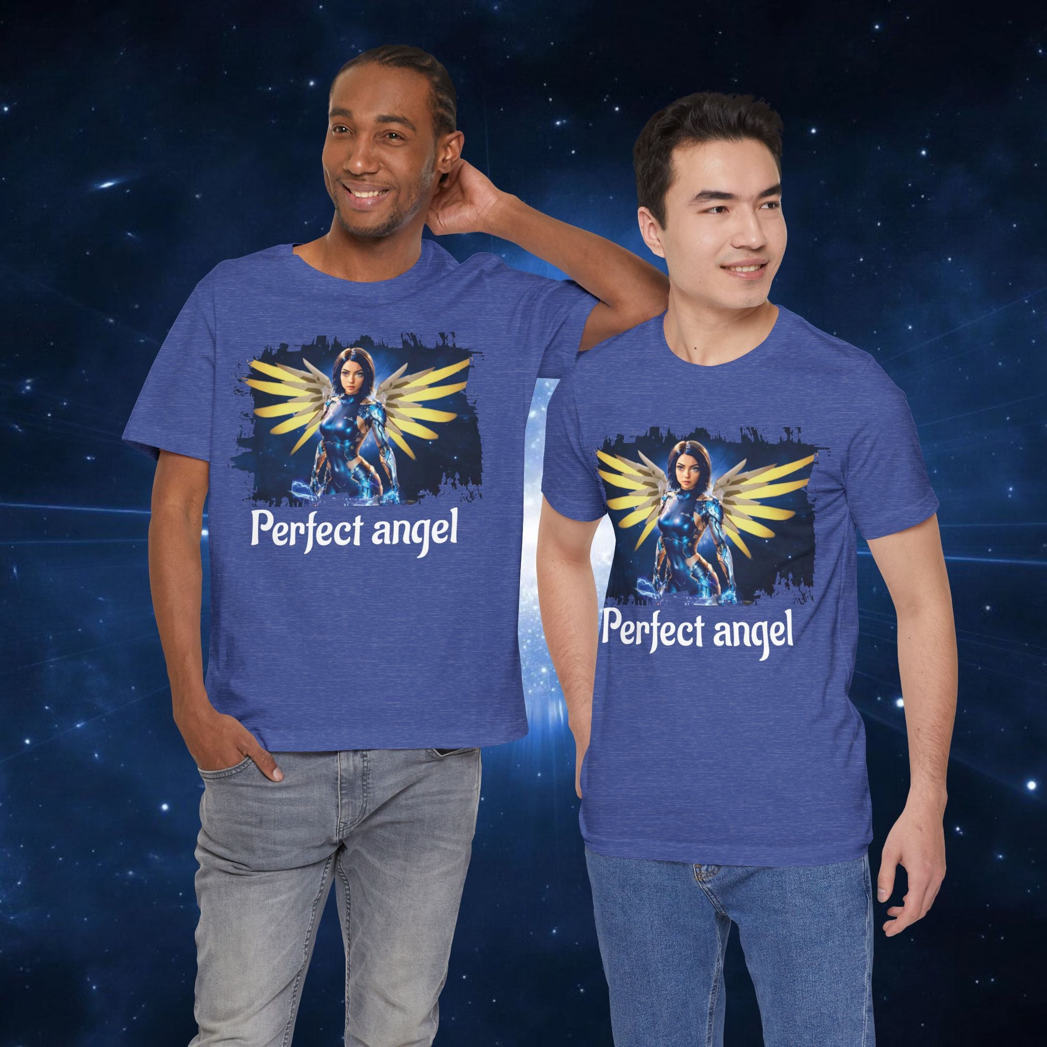 Angel Warrior Tee — "Perfect Angel" Fantasy Wings Graphic T-Shirt - alita battle angel