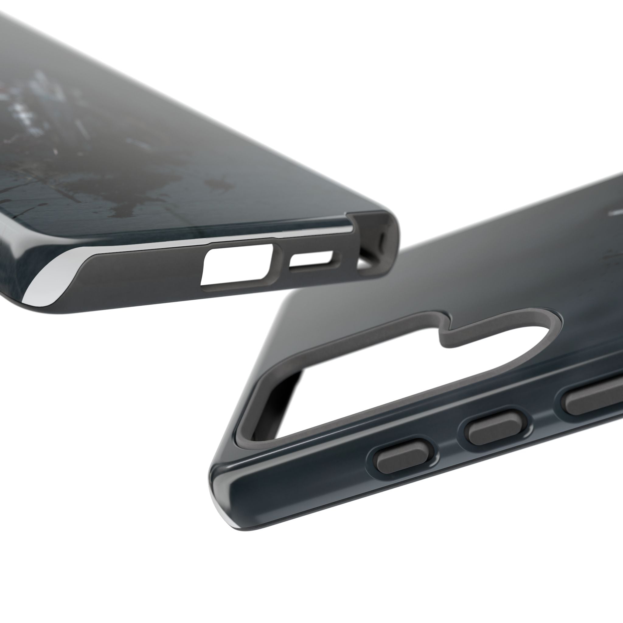 Tough Cases: Dark Cyber Soldier Phone Case — Rugged Sci‑Fi Armor Design