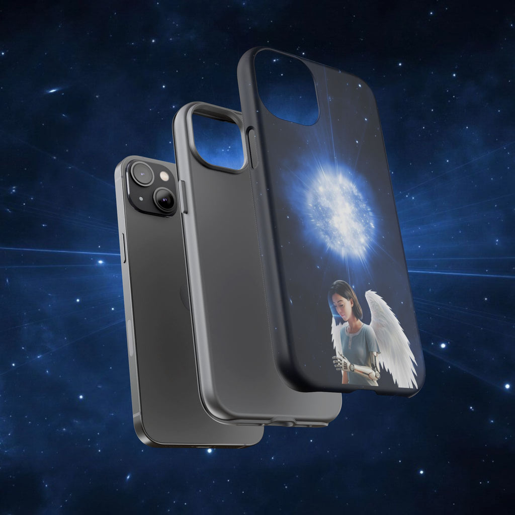 Angel Wings Galaxy Phone Case — Cosmic Light Protective Case ALITA BATTLE ANGEL
