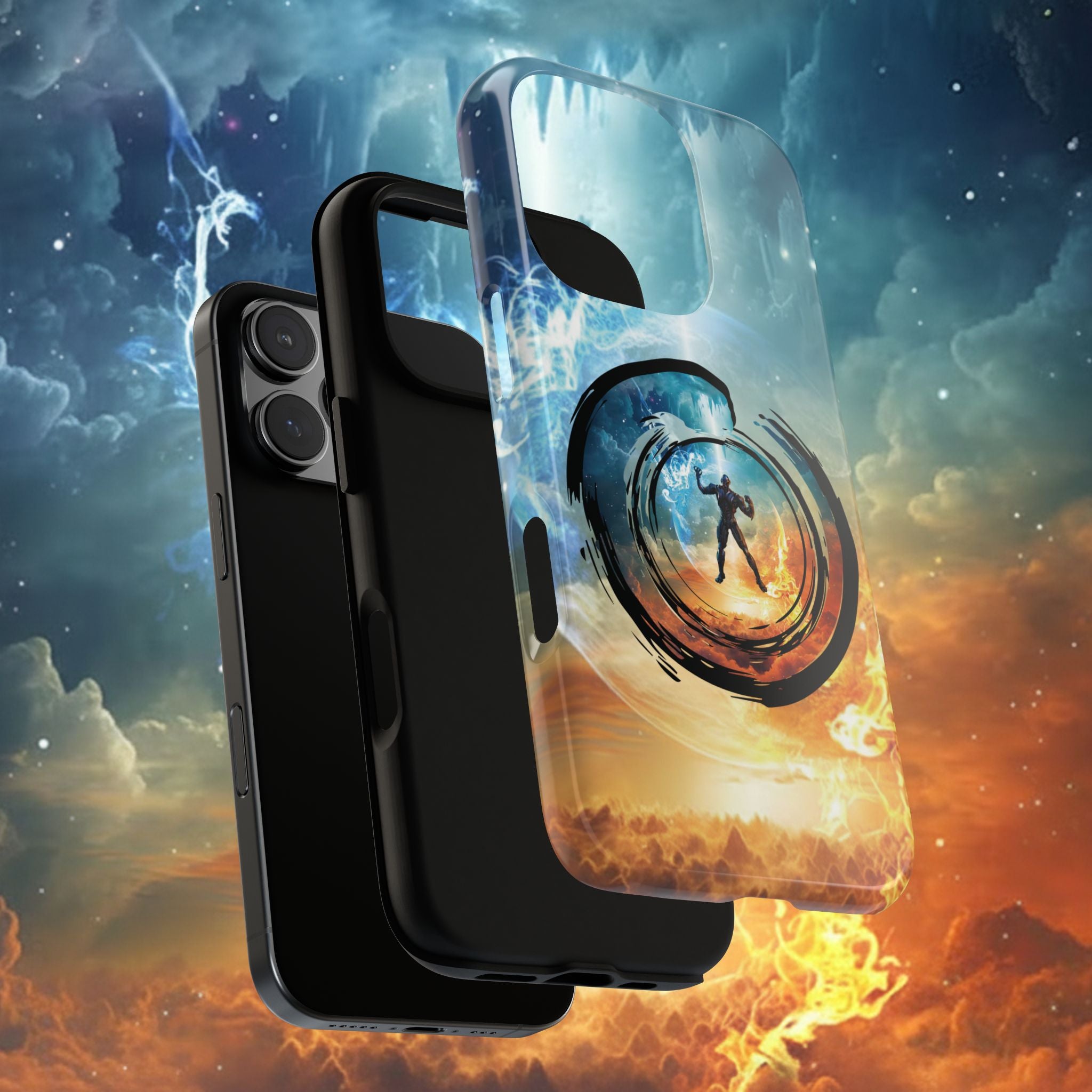 Phone Case — Elemental Warrior Fire & Ice Protective Tough Case - Ultron