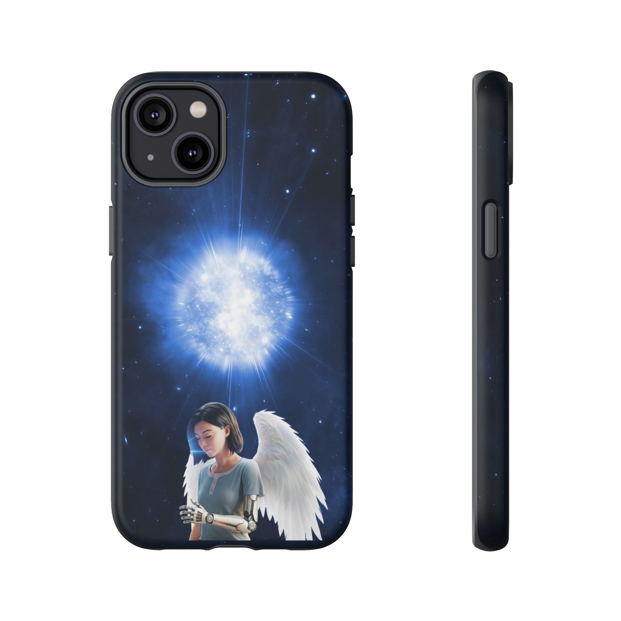Angel Wings Galaxy Phone Case — Cosmic Light Protective Case ALITA BATTLE ANGEL