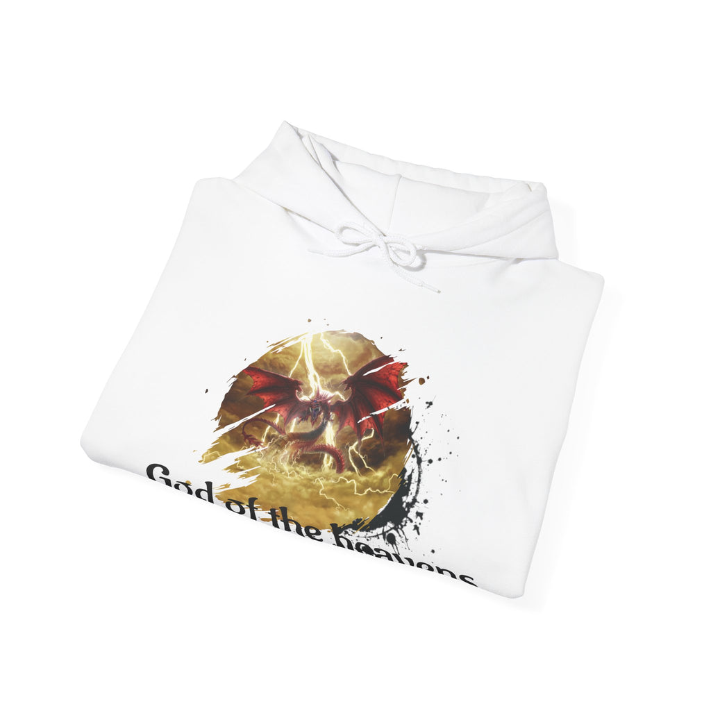 Hoodie — "God of the Heavens" Mythic Lightning Graphic Hoodie - slifer the sky dragon