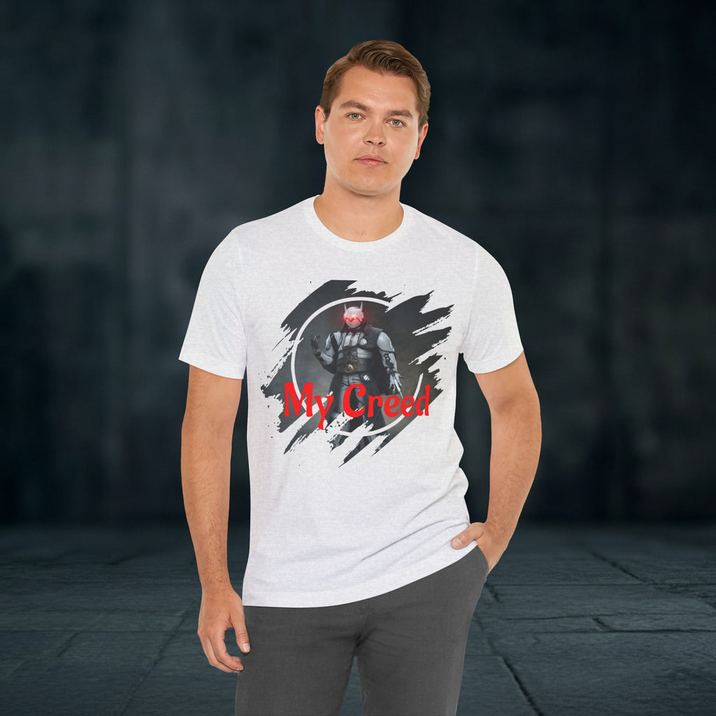 My Creed T-Shirt — Dark Knight Sci‑Fi Graphic Tee