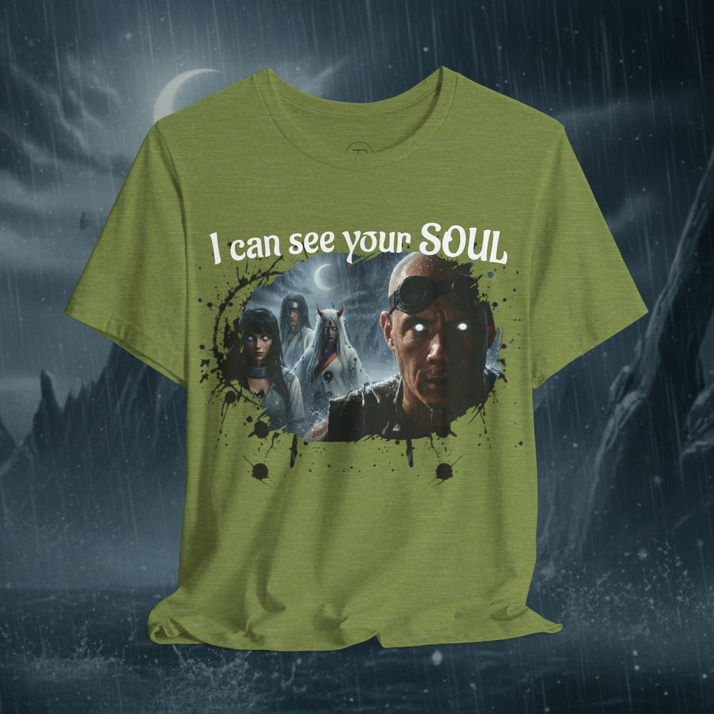 I Can See Your Soul T-Shirt — Gothic Horror Movie Graphic Tee - Byakugan Family and Riddick