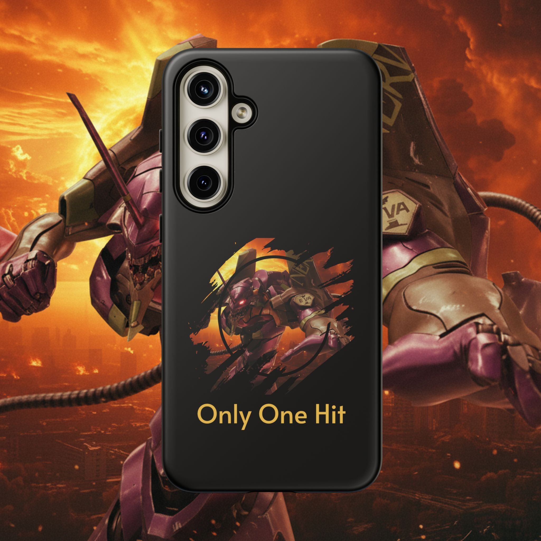 Phone Case — "Only One Hit" Gaming Armor Protective Cover - EVA 1 - Neon Genesis Evangelion