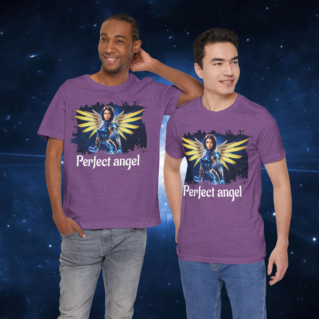 Angel Warrior Tee — "Perfect Angel" Fantasy Wings Graphic T-Shirt - alita battle angel