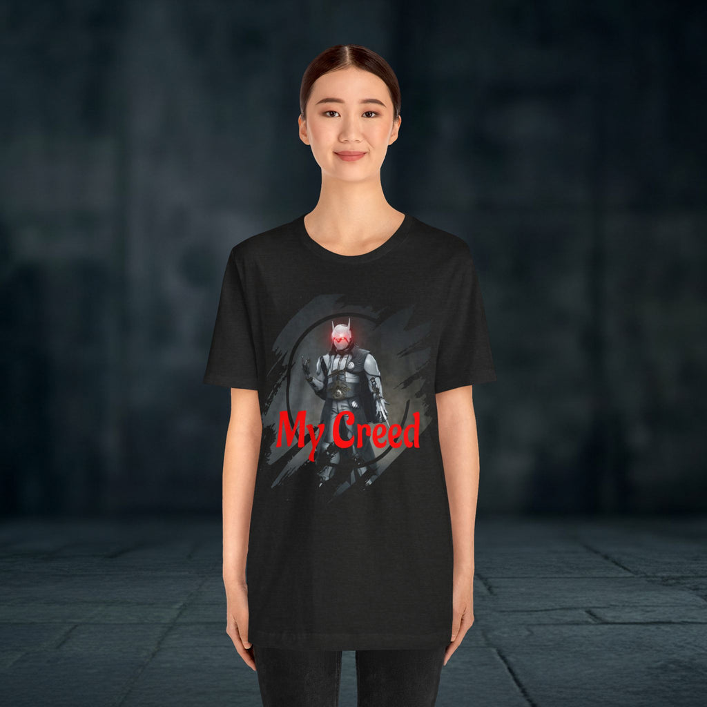My Creed T-Shirt — Dark Knight Sci‑Fi Graphic Tee