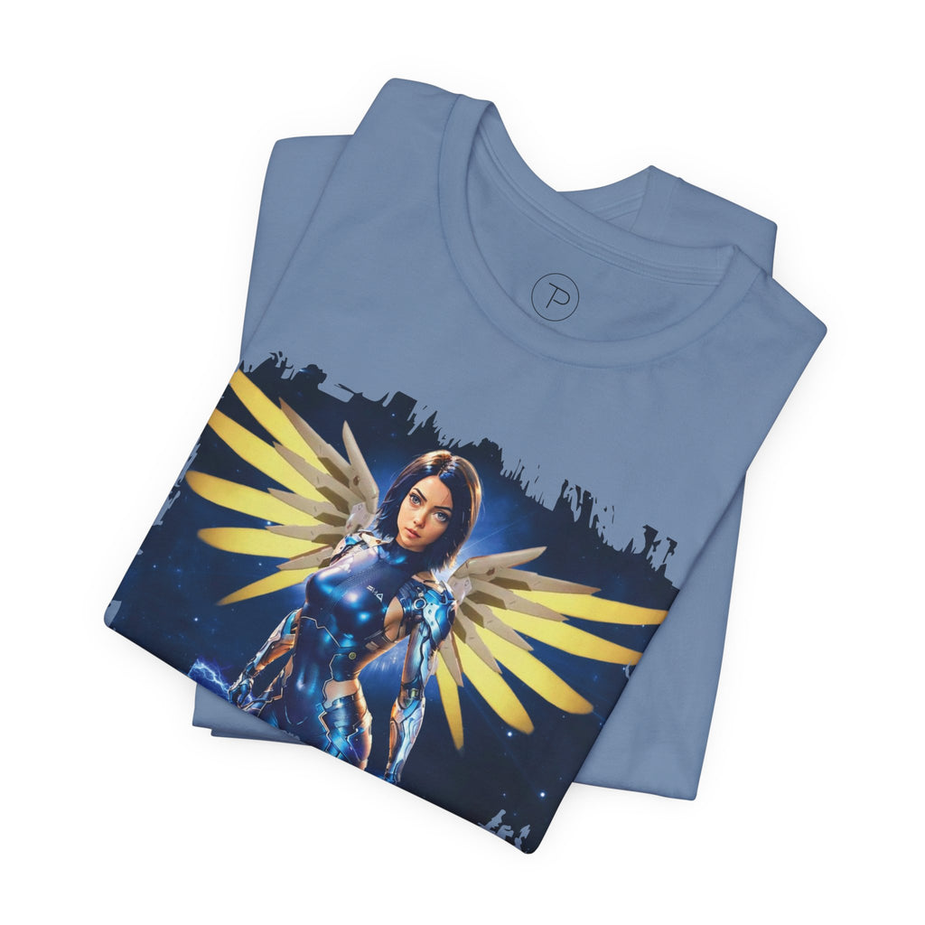 Angel Warrior Tee — "Perfect Angel" Fantasy Wings Graphic T-Shirt - alita battle angel