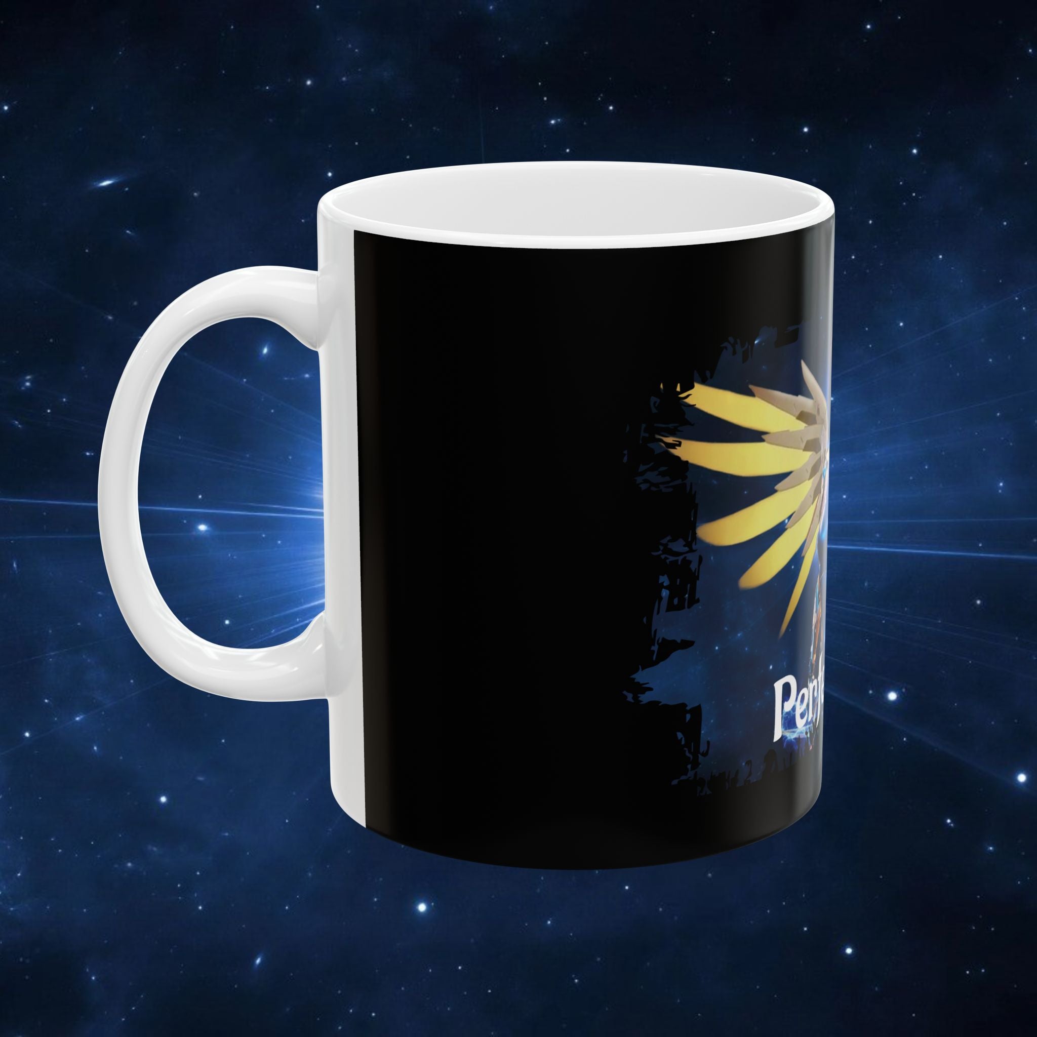 Perfect Angel Ceramic Mug — Fantasy Winged Warrior Coffee Cup (11oz/15oz) - alita battle angel