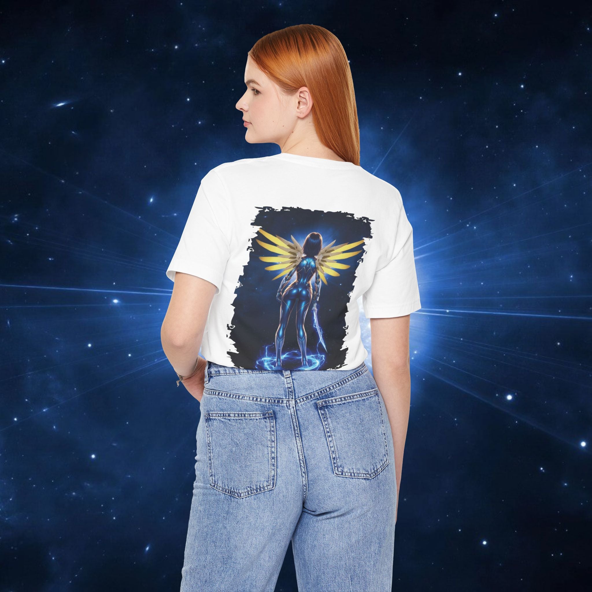 Angel Warrior Tee — "Perfect Angel" Fantasy Wings Graphic T-Shirt - alita battle angel